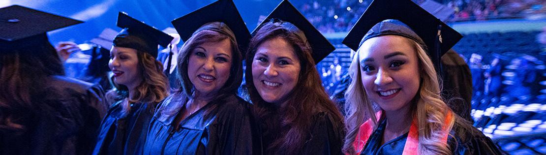 A group of female students at Pima's Graduation